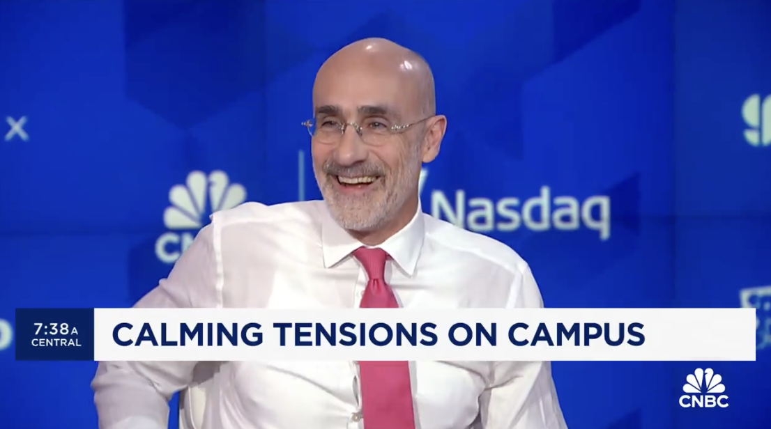 CNBC Squawk Box: Calming Tensions on Campus